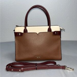 Kate Spade New York handbag Knott Medium Crossbody Tote Brown Burgundy